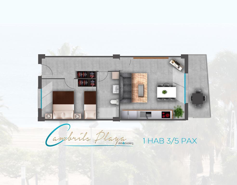 Apartamentos Cambrils Playa Spa Номер фото